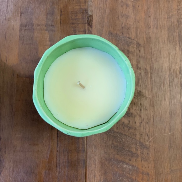 🆕[home] candle with ceramic holder-garden clover - Picture 3 of 5